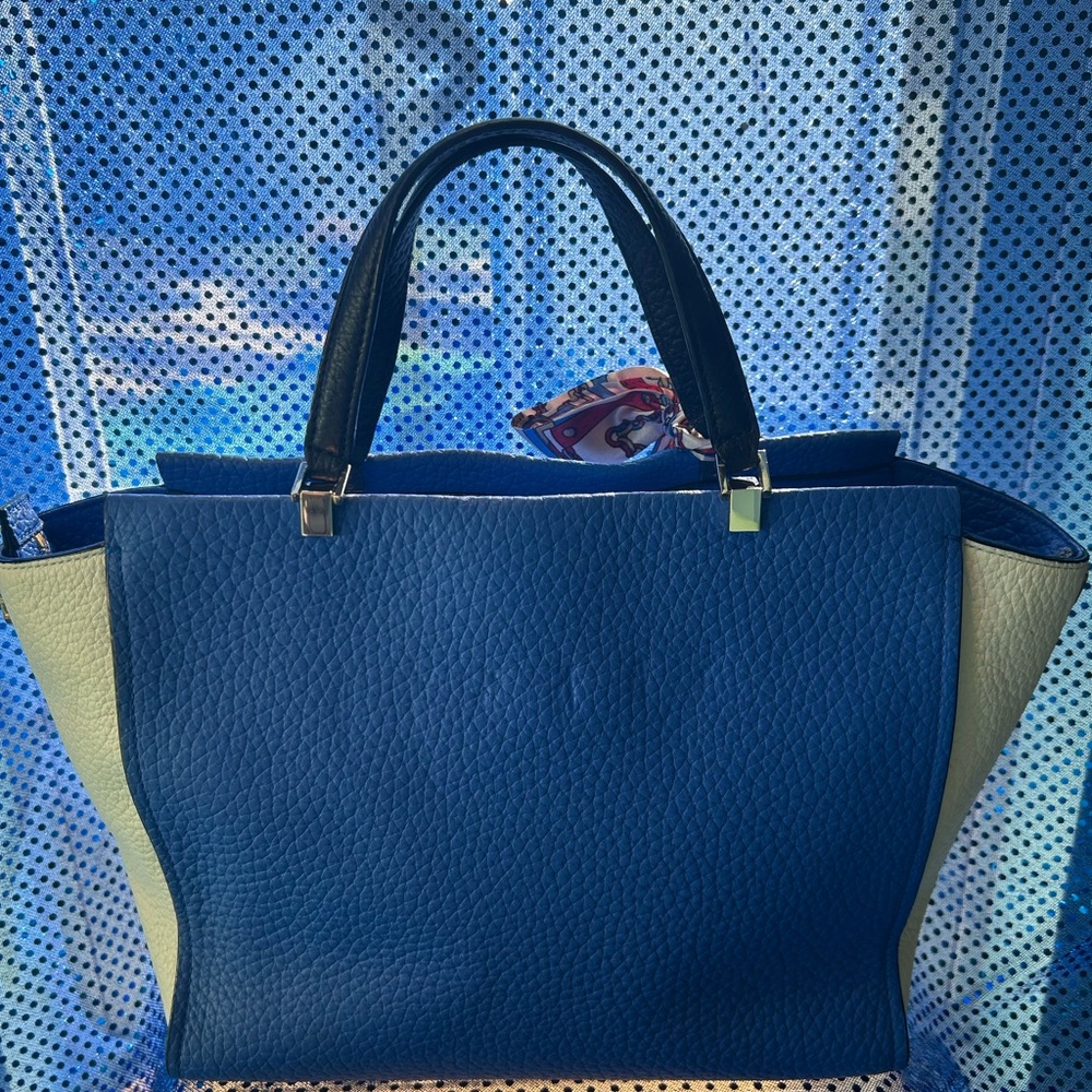 Kate Spade Blue and Cream Satchel - Picture 2 of 15